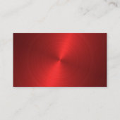 空白のな金属のデザインの名刺 名刺 (裏面)