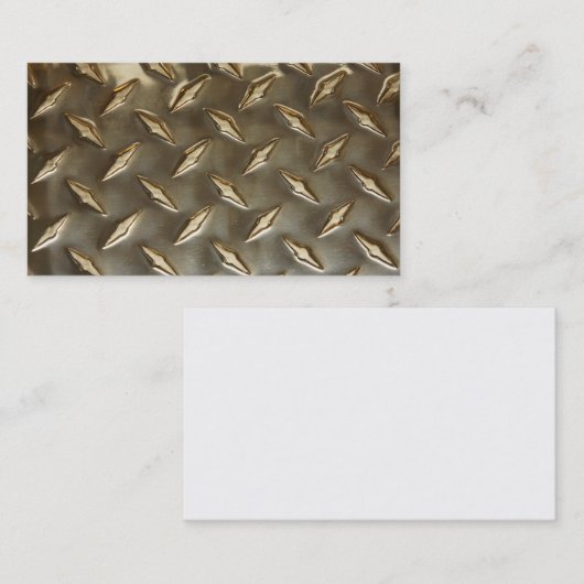 空白のな金属一見の名刺 名刺 (正面/裏面)