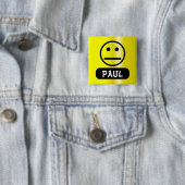 空白のな顔の名札 缶バッジ (インサイチュ)