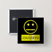 空白のな顔の名札 缶バッジ (正面&裏面)