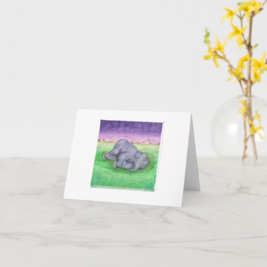 空白のなnotecard カード (黄色い花)