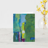 空白のなnotecardsの抽象美術 カード (黄色い花)