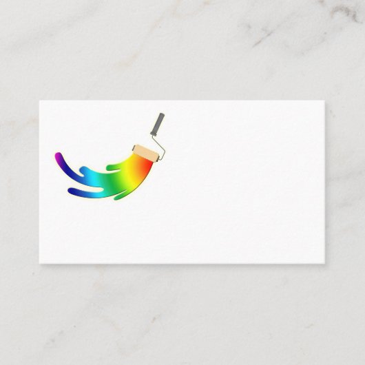 空白のなPainting Companyの名刺のロゴ 名刺 (正面)