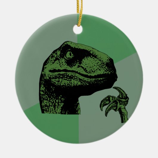 空白のなPhilosoraptor セラミックオーナメント (正面)