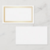 空白のの結婚アドバイスカード、妻、ママ白金ゴールド アドバイスカード (正面/裏面)