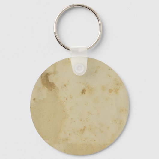 空白のアンティークステンド1870の丸いボタンキーチェーン キーホルダー (正面)