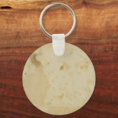 空白のアンティークステンド1870の丸いボタンキーチェーン キーホルダー (正面)