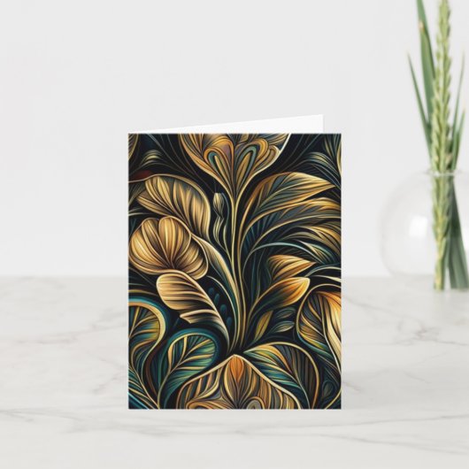 空白のアールヌーボー14グリーティングカード カード (正面)