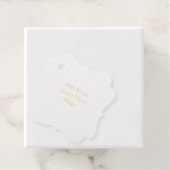 空白のウェディングテンプレート | エレガントでカスタマイズ可能な フェイバータグ (箱)