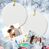 空白のオーナメント（一括）、写真、またはテキスト セラミックオーナメント