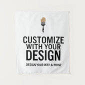 空白のカスタマイズされた34x40" 会社のパーソナライズされた タペストリー (正面)