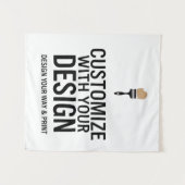 空白のカスタマイズされた34x40" 会社のパーソナライズされた タペストリー (正面(横))