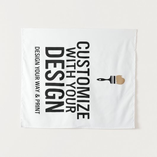 空白のカスタマイズされた34x40" 会社のパーソナライズされた タペストリー (正面(横))