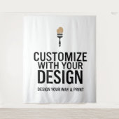 空白のカスタマイズされた88x104" 会社のパーソナライズされた タペストリー (正面)