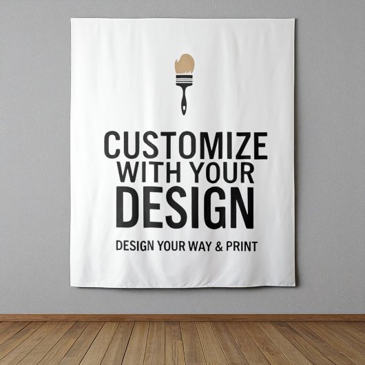 空白のカスタマイズされた88x104" 会社のパーソナライズされた タペストリー