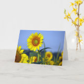 空白のカスタマイズの内部 カード (黄色い花)