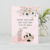 空白のカスタマイズ可能なDIY西部カウガールサドルアップ 招待状 (スタンド正面)