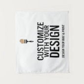 空白のカスタマイズ40x34インチ企業パーソナライズ タペストリー (正面)