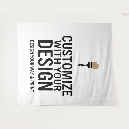 空白のカスタマイズ88x104インチ会社パーソナライズされた タペストリー (正面(横))