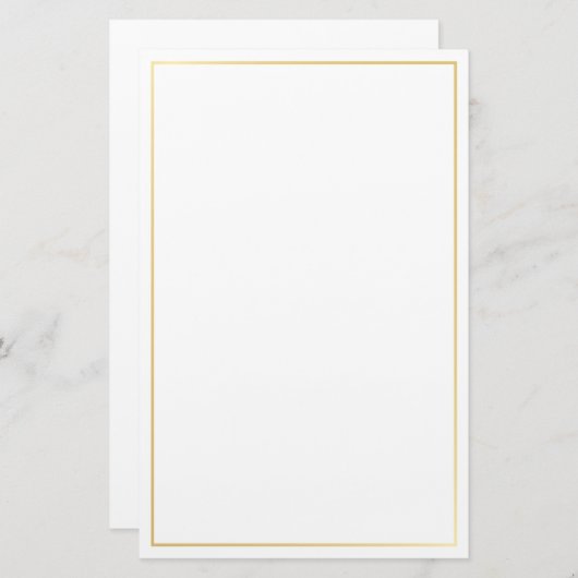 空白のカスタム色 便箋 (正面/裏面)