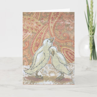 空白のカード　完璧なカップル　婚約　結婚　アート カード