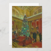 空白のクリスマスツリー 招待状 (正面/裏面)