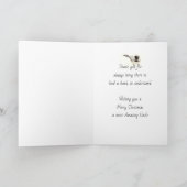 空白のクリスマス《鳥》アメリカゴガラバードポイントセッティアアンクル カード (内部)