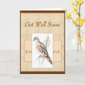 空白のグリーティングカード 悲しみの鳩、スズメバチノスズメ カード (黄色い花)