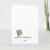 空白のグリーティング感動的カード カード (裏面)