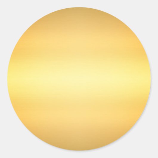 空白のテンプレートフェイク卒業金ゴールドミニマルデザイン ラウンドシール (正面)