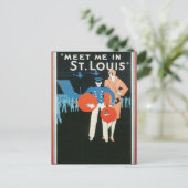 空白のテンプレート – セントルイスで会う ポストカード (スタンド正面)