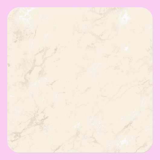 空白のテンプレート、DIY文字アートロゴ、クリーム大理石 スクエアシール