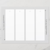 空白のデザイン独自のブックマークテンプレート (正面)