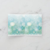 空白のハッピー ホリデー シーズン クリスマス カード (内部)