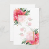 空白のバラガーデンバジェット結婚式招待状 招待状 (正面/裏面)