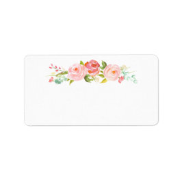 空白のバラガーデンフローラホワイト住所 シール