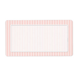 空白のベビーピンクのストライプの出荷ラベル ラベル