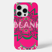 空白のベビー鮮やかなピンクフローラ紫色シェードモノグラム Case-Mate iPhoneケース (裏面)