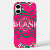 空白のベビー鮮やかなピンクフローラ紫色シェードモノグラム Case-Mate iPhoneケース (裏面)