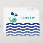 空白のホエールサンキュー ポストカード (正面/裏面)