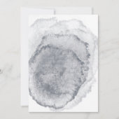 空白のミッドナイトブルー結婚式招待状 招待状 (正面)