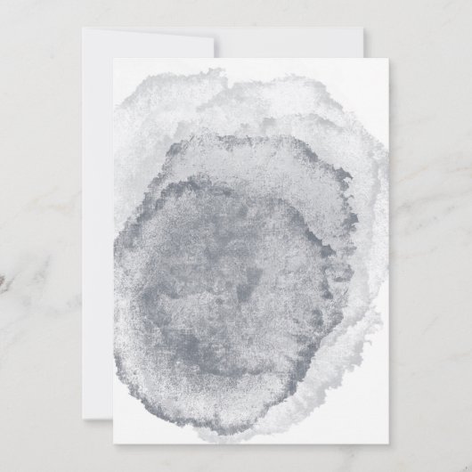 空白のミッドナイトブルー結婚式招待状 招待状 (正面)