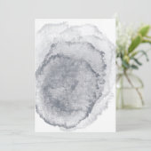 空白のミッドナイトブルー結婚式招待状 招待状 (スタンド正面)