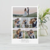 空白のメッセーパーソナライズされたジの写真結婚用 サンキューカード (スタンド正面)