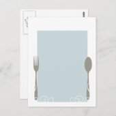 空白のメニュー ポストカード (正面/裏面)