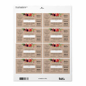 空白のモダンSoy Candleラベル ラベル (フルシート)