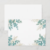 空白のユーカリの葉 招待状 (正面/裏面)