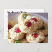 空白のレシピカード ポストカード (正面/裏面)