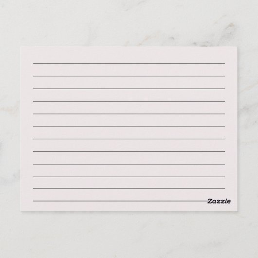 空白のレシピカード:ローズブーケはがき ポストカード (裏面)