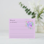 空白のレシピカード:花束葉書 ポストカード (スタンド正面)